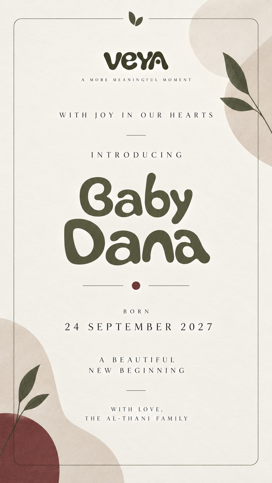 Baby Announcement